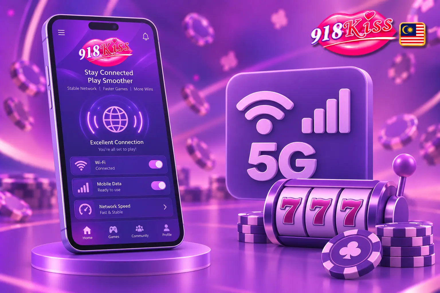 918Kiss network settings for smooth Wi-Fi and 5G play